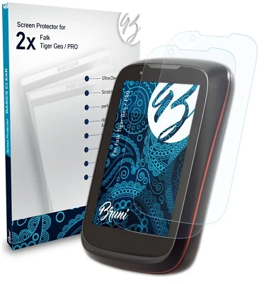 Bruni 2x Écran protecteur pour Falk Tiger Geo / PRO Protecteur d'écran - Photo 1/4