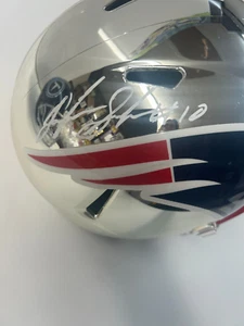 Josh Gordon signed New England Patroits (CHROME) Full Size Helmet With COA - Picture 1 of 8