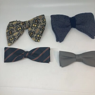 Lote de 4 corbatas de clip vintage. Foto 1 de 4