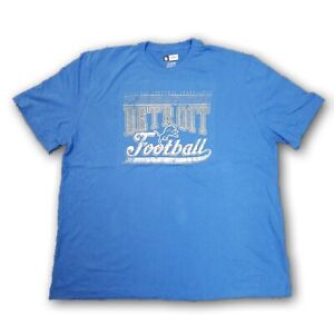 Detroit Lions NFL Majestic National Football Men's Blue Short Sleeve Tshirt