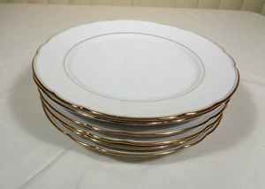 Bareuther BTH48 gold trim Dinner or Luncheon Plates, 9 1/2" set of 6 ~ EUC - Picture 1 of 17