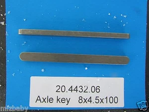 2 Freeline axle keys 8 x 4.5 x 100 new go kart racing - Picture 1 of 1