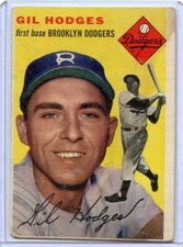 1954 Topps Gil Hodges Brooklyn Dodgers #102 🚀😳💥 Original