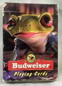 Tarjetas de juego vintage 1996 Anheuser Busch Beer Budweiser Frog 383 hechas en EE. UU. - Imagen 1 de 3
