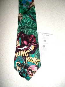 Cravatta American Film Classics King Kong 1993 nuova con cartellino cartaceo seta - Foto 1 di 8