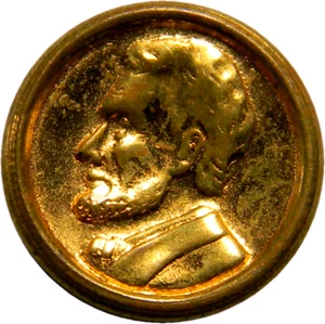 Abraham Lincoln Mourning Button  (01162) - Picture 1 of 2