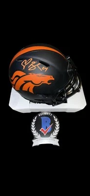 CHAMP BAILEY Signed DENVER BRONCOS ECLIPSE Mini Helmet JSA RARE HOF CB - Image 1 of 2