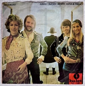 ABBA -Waterloo- Rare Original Turkish 7” + Rarer Napoleon Picture Sleeve (Vinyl) - Picture 1 of 4