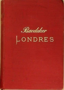 Guide rouge BAEDEKER 1884 édition Royaume-Uni LONDRES - Picture 1 of 2