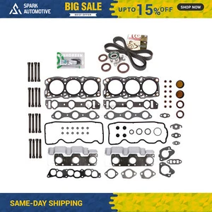 Head Gasket Set Timing Belt Kit Fit 89-00 Chrysler Dodge Mitsubishi 6G72 - Bild 1 von 10
