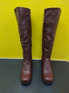 NEXT Chocolate Brown Forever Comfort Blockabsatz Kniehohe Stiefel - UK 6 / EU 39 - Bild 1 von 12