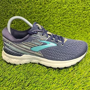 Brooks Adrenaline GTS 19 Womens Size 8 Blue Athletic Running Shoes Sneakers - Picture 1 of 11