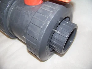 George Fischer GF+ 150PSI PVC Non Shock Ball Valve 2 1/2 +GF+ - Picture 1 of 7
