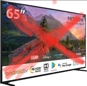 TV Hitachi 65 Zoll 65HAK5350 Bildschirm Gebrochen Ohne Fernbedienung - Bild 1 von 2