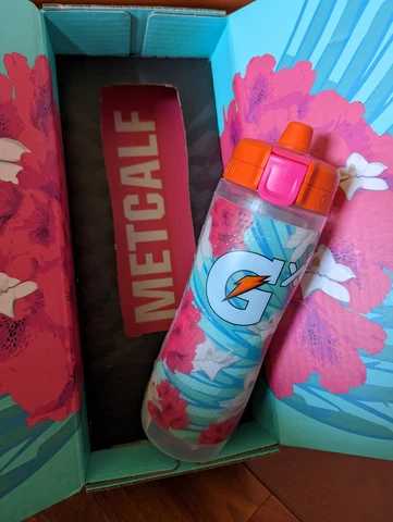 Gatorade GX 30oz Plastic Squeeze Water Bottle DK Metcalf Seahawks Limited NEW Cover