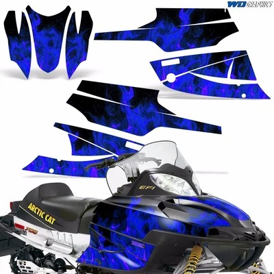 Calcomanías adhesivas gráficas de trineo para Arctic Cat Firecat/Sabercat 2003-2006 ICE U Foto 1 de 4