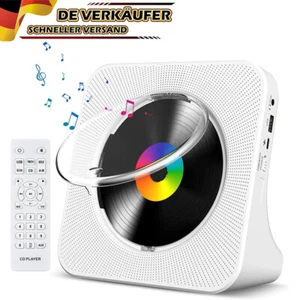 Reproductor de CD de escritorio Radio CD Bluetooth Radio portátil HiFi Estéreo Boombox DHL - Imagen 1 de 9