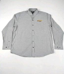 Cutter & Buck Dress Shirt Men's XL Gray BNSF Railway Corpcore Workwear Office - Picture 1 of 14