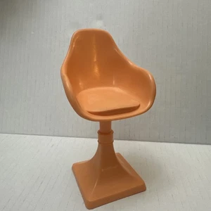 2018 Mattel Barbie Dream House Replacement Parts Peachy Orange Chair Bar Stool - Picture 1 of 6