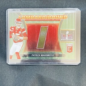 🔥PATRICK MAHOMES - 2024 DONRUSS ELITE FOOTBALL LOMBARDI BOUND " I " GREEN SSP - Picture 1 of 2