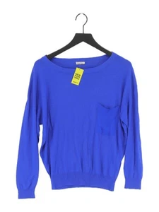American Vintage Women's Jumper S Blue Wool with Cashmere, Silk Pullover - Picture 1 of 6