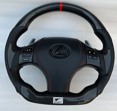 Volante de fibra de carbono real Lexus 2006-2013 IS250 / IS350 / IS F Foto 1 de 4