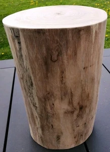Baumstamm Holzstamm Hartholz Esche Natur Deko Hocker Säule Hackstock 49 cm - Bild 1 von 8