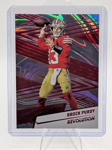 2025 Panini Revolution Brock Purdy Red Swirl Exclusive #150 - Bild 1 von 2