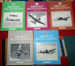 JOB LOT! 5 x WW2 AIRCRAFT RECOGNITION MAGAZINES: 1942 1943: RAF USAAF LUFTWAFFE - Picture 1 of 12