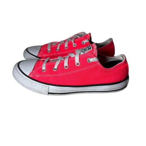 Scarpe Converse rosa fluo Chuck Taylor All Star sneakers basse taglia 3