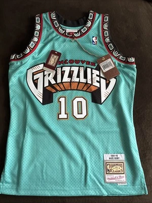 Camiseta Mike Bibby Mitchell & Ness NBA Swingman Vancouver Grizzlies 1998-99 Nueva Foto 1 de 4