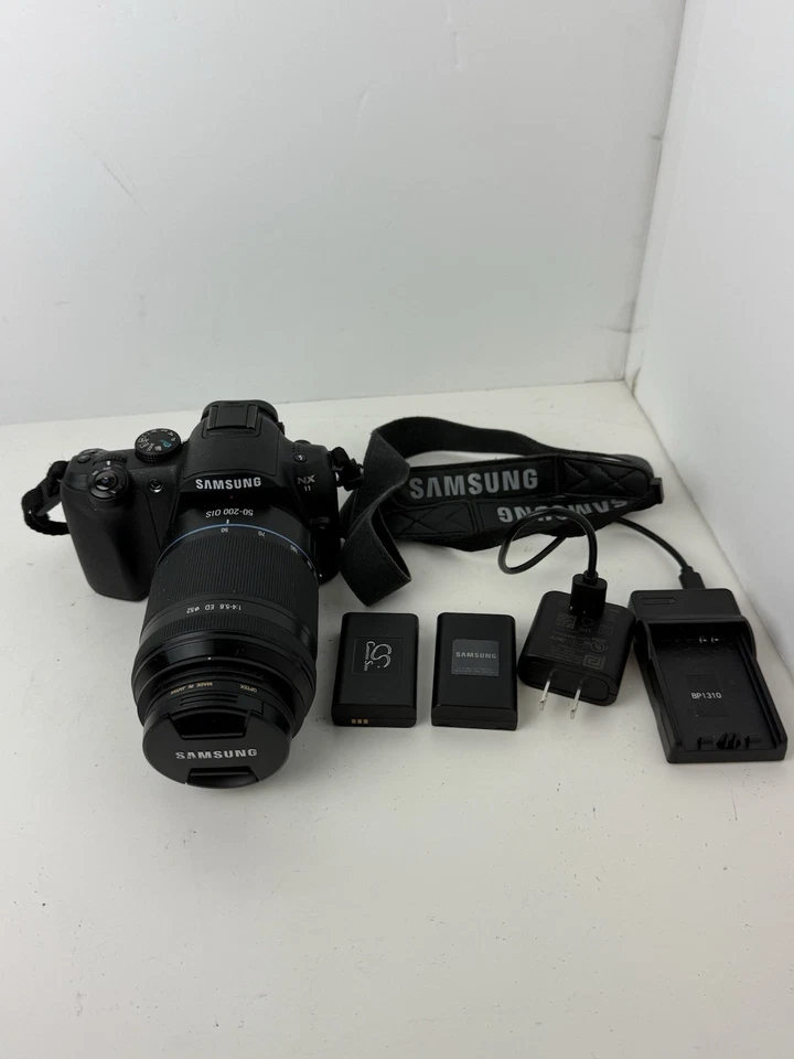 Samsung NX11 14.6 MP Mirrorless Camera With Samsung 50-200mm OIS Lens-Working! - Image 1 of 4