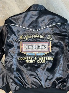 Chaqueta de colección Country & Western Night Club satinada bordada instructor de baile - Imagen 1 de 7