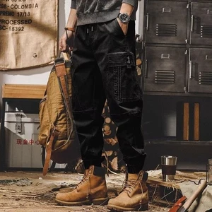 Pantalones de mezclilla informales para hombre Pantalones de chándal Pantalones deportivos de entrenamiento - Imagen 1 de 10
