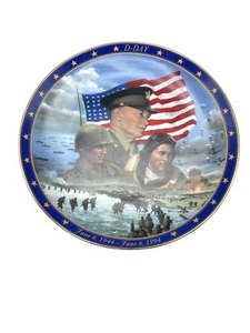 Placa de Coleccionistas Un Recuerdo Segunda Guerra Mundial Día D por Bradford Jim Griffin - Imagen 1 de 6