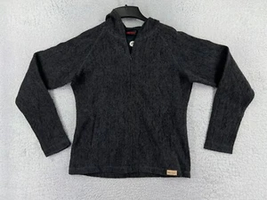 Marmot Jacket Women Medium Gray Full Zip Hood Wool Blend Hoodie Pocket Gorpcore - Picture 1 of 14