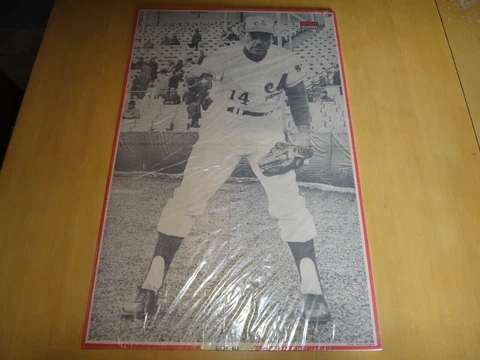 montreal expos baseball 1969 elroy face # 14 black/white poster sport illustre Cover