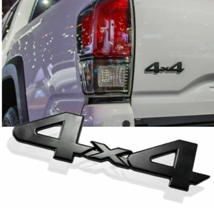 1*pcs Matte Black 4x4 Emblem for Toyota Tacoma Tundra 4Runner Trunk Fender Badge - Picture 1 of 8
