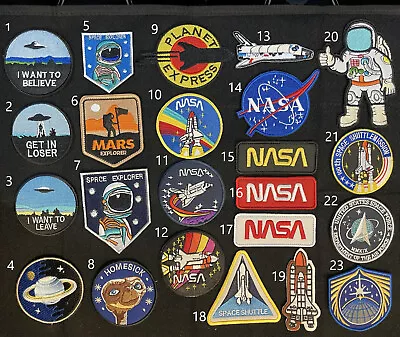 NW TACTICAL GEAR Space Shuttle Astronaut Universe Adventure Patch Hook & Loop