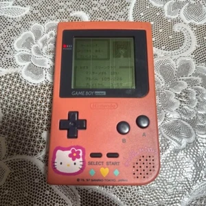 Hello Kitty Game boy Pocket Game Console Very Nostargic stuff From Japan F/S - Picture 1 of 5