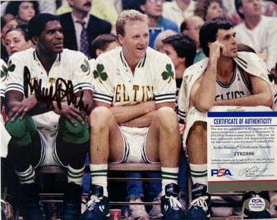 VTG ROBERT PARISH Rare Hand Signed Authentic Autograph 8x10 PSA COA GOAT - Image 1 of 4