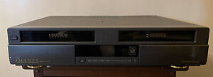 go-video dual-deck vhs vcr recorder With Remote GV2040X