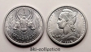 1 Franc 1958. Madagascar. Colonies Francaises. Aluminium. SUP - Picture 1 of 1