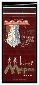 Mapes Casino Hotel Reno Nevada Matchbook - Picture 1 of 2