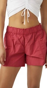 FP Movement by Free People Women's In The Wild Shorts 5” Cayenne Pink Size S NWT - Picture 1 of 9