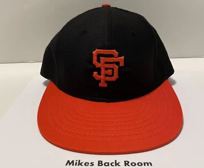 Vintage MLB SF GIANTS ROMAN PRO Leather Headband HAT NEW Old Stock FITTED 6-7/8 - Image 1 of 4