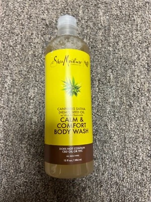 Jabón corporal Shea Moisture Sativa calmante y cómodo aceite de cáñamo aloe y manzanilla 13 oz Foto 1 de 2
