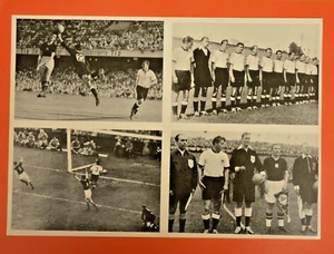 Mundial de fútbol 1954/hoja sin cortar Fritz Walter-Ferenc Puskas Alemania sin pegar - Imagen 1 de 2