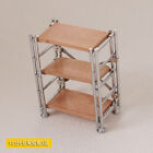 1/6 1/12 Scale Dollhouse Miniature Storage Bookshelf Multi-layer Rack Furniture