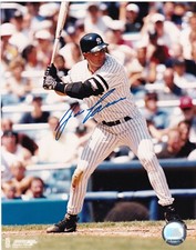 JOSE CANSECO  NEW YORK YANKEES   ACTION SIGNED 8x10
